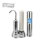 Stainless Steel Kitchen Counter Top Ceramic Water Filter Candle Double Stages