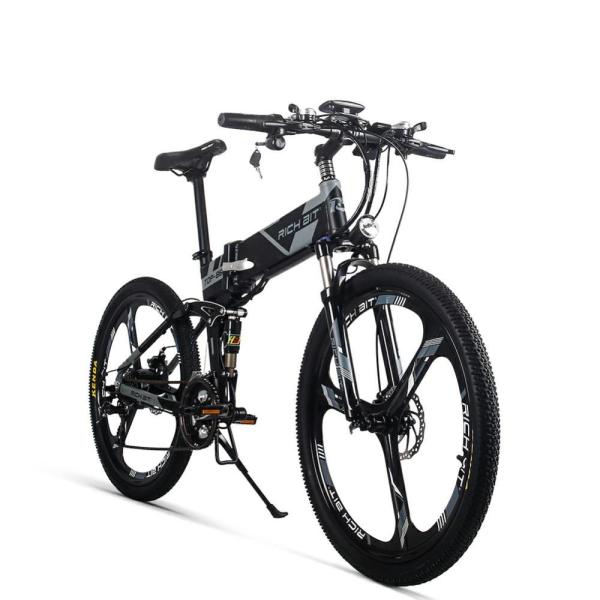EU STOCK 26 Inch Wheel Folding Electric Bike Full Suspension Rich Bit Top 860