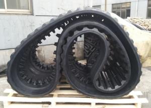 China Black Width 700mm Dumper Rubber Track 125mm Pitch 78 Link factory