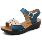 BS121 Women'S Shoes Summer New Mother Sandals Flat Non-Slip Soft Bottom Sandals