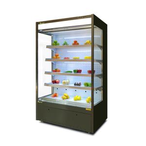 Grocery 4 Display Shelves Cold Drink Multideck Open Chiller With LED Lighting