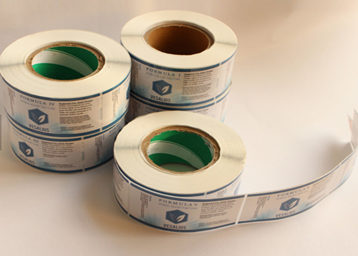 Nand Decanoate Glass Vial Labels Square Shape Glossy Lamination Surface