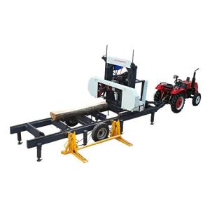 China Center Wheel Design Wood Saw Machines Hydraulic Automatic Horizontal Band Sawmill factory