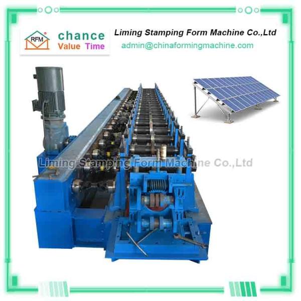 China 60m/Min Solar Mounting Rollformers Machine Rotary Punching factory