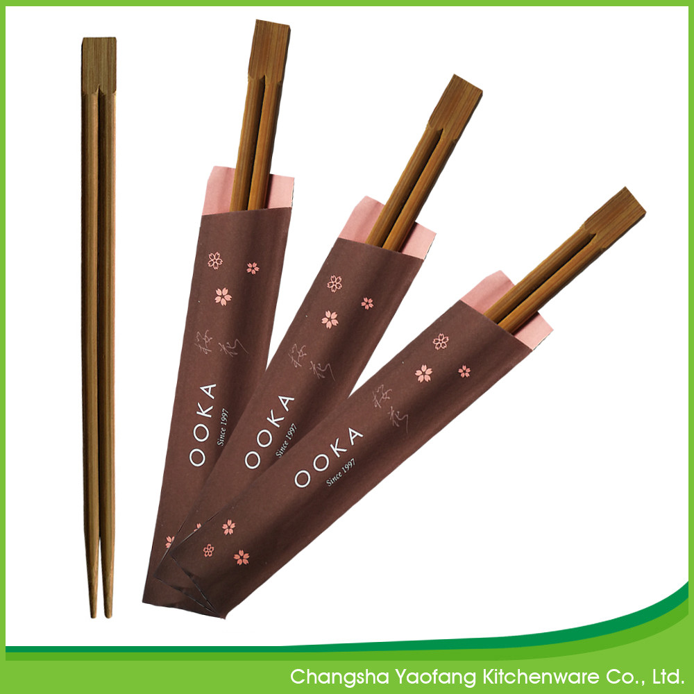 24cm Carbonized Disposable Chop Sticks Twin Moso Bamboo Chopsticks