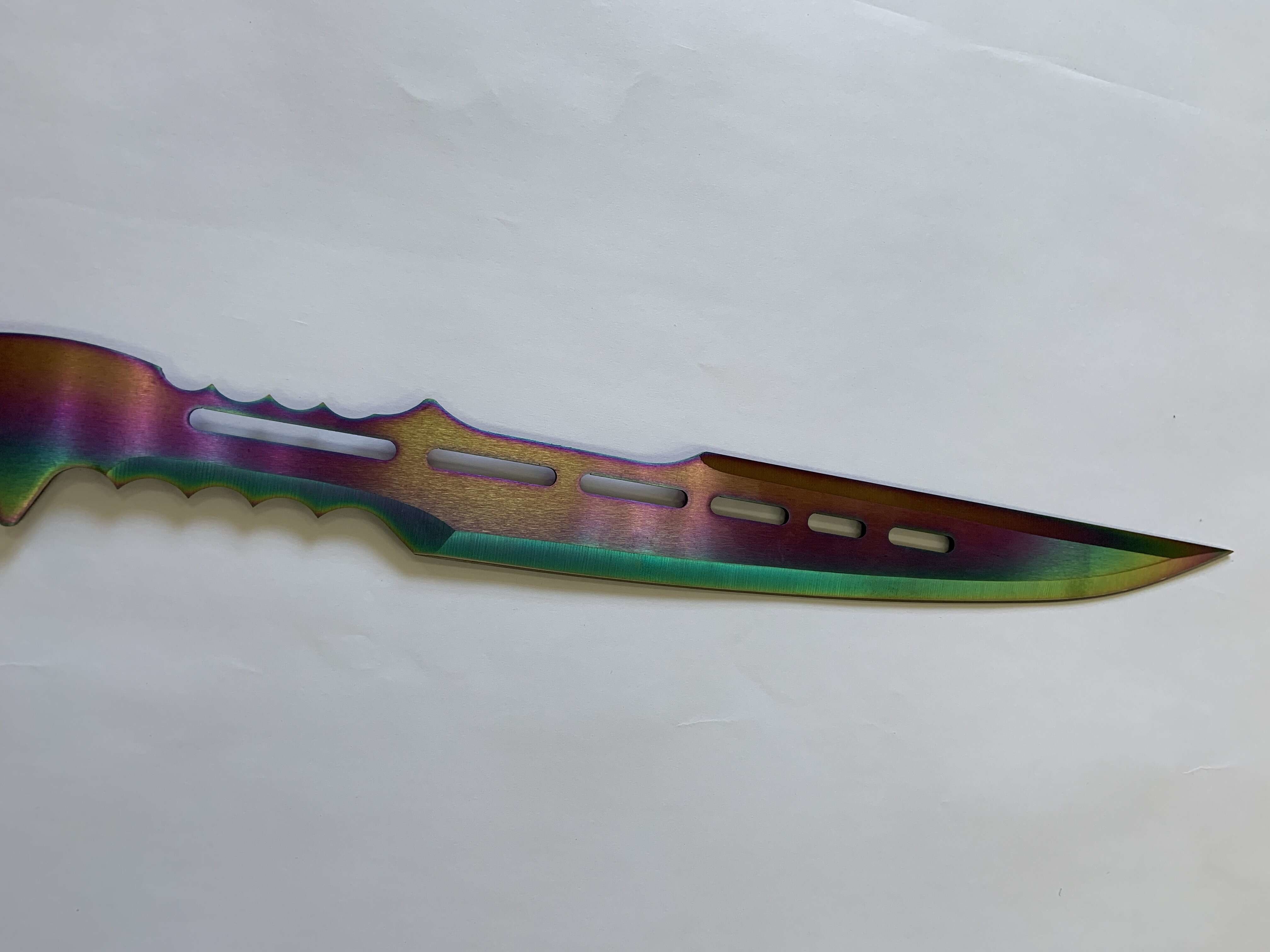 28in Skinning Stainless Steel Hunting Knife HRC 52 Military Mirage Machete