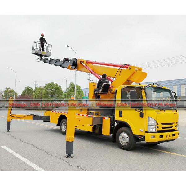 ISUZU ELF Euro 5 Aerial Working Truck 22M 26M 28M 33M 36M ISUZU Aerial Manlift Platform Truck Bucket Aerial Working Car for Sale
