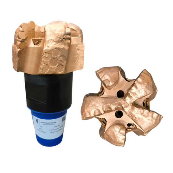 6 Inch PDC Drill Bit 5 Blade Steel or Matrix Body for Mining Projects