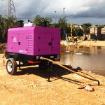 Rotary Screw Air Compressor 93KW Diesel Small Air Compressor Machine Industrial