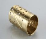 Sturdy Bronze Self Lubricating Bearing Brass Color Corrosion Resistant