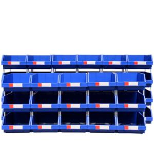China PP PE Plastic Large Small Industrial Stackable Hang Warehouse Spare Parts Tool Shelf Picking Storage Bin Wholesale factory