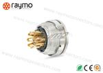 Waterproof Threaded Electrical Connector Silver Colour Front Mounting Lightweigh