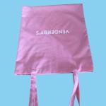 Pink Velvet Shopping Tote Bag Reusable Standard Size Custom Logo Printed