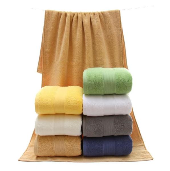 7colors 100% cotton combed yarn bath towel 70*140cm, 500g for wholesale, logo