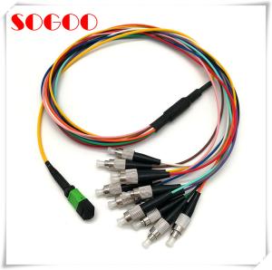 China 12 Core MTP Breakout 3.0mm Fiber Optic Patch Cord factory