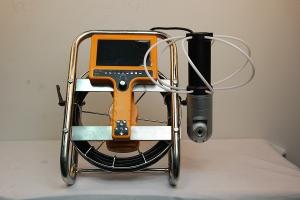 China 20m Push Rod Drain Sewer Snake Chimney Inspection Camera factory