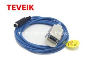 China Adult Finger Clip DIN 7pin Reusable Spo2 Sensor For Schiller Patient Monitor factory