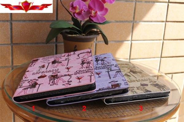 New Fahion Modern Lady Ipad 2/3/4 PU Cover Cases Smart Sleep Durable High
