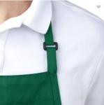 Commercial Full Length Bib Apron For Cooking Polyester Cotton Fabric Material