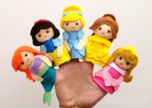 China Disney Princess Collection Felt Finger Puppet Plush Toys factory