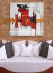 Abstract Square Canvas Paintings Modern Hand Painted Wall Art for home