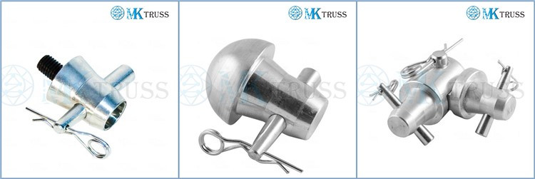 Aluminum Lighting Truss Accessories Half Spigot with Pin Clip