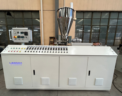 China New Double Screw PVC Pipe Extrusion Line Making Machine factory