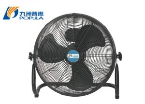 China Modern Portable Electric Table Fan Low Noise Black Color For Home / Office factory