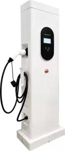 China 7kw 11kw 22kw Type1 Type2 GBT Floor Mounted EV Charging Station 32A With Double Gun factory