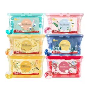 China 3-Chamber 15g Concentrate Laundry Detergent Capsules Floral Fragrance Laundry Detergent Pods For Eco-Friendly Cleaning factory