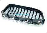 Fiber Style Radiator Mesh Grille Mould With Chrom , Grille Molding For BMW E60