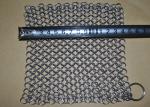 7''*7" SS Chainmail Cast Iron Scrubber / Cleaner , Polishing Surface Treatment