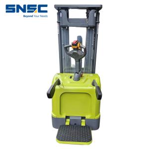 China Electric Apilador Stacker 1500kg 2000kg Rider Stacker Forklift with Customer Demanded factory