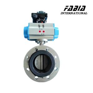 China Manual / Worm Gear Drive Pneumatic Butterfly Valve For Various Industries factory