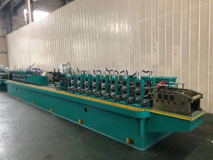 Industrial Tube Mill Machine / Steel Square Pipe Making Machine Computer Control