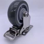 Lockable Brake SS Caster Wheel 4 Inch For Corrosive Environment