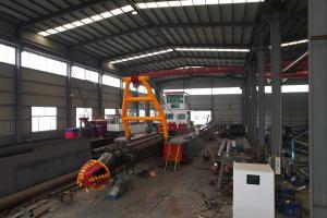 China 2200 M3/H Cutterhead Suction Dredge 14.5m Spud Sand Mining Dredge factory