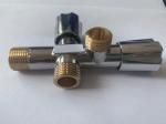 Antiwear Double Handle 3 Way Angle Valve For Plumbing Residential Industries