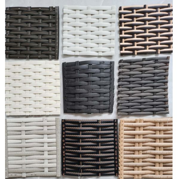 Outdoor PE Rattan Dining Table Set with 2 Stackable Comfortable Chairs for Courtyard and Patio Use