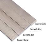 4" 100mm High Carbon Steel Flat Files Without Handle T8 T12 Round Section Shape