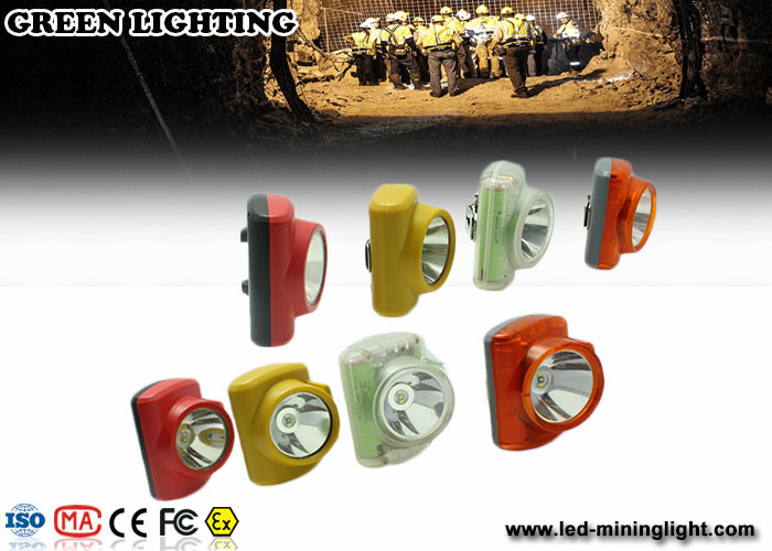 230g 3W Cool White Cordless LED Mining Cap Lamp 13000 Lux Brightness Anti - Explosive