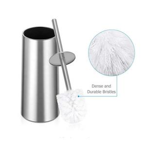 China Home Hotel Stainless Steel Toilet Brush Holder Set Free Standing Type factory
