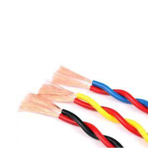 China Safety Twisted Electrical Wire Copper Solid Core ZR-RVS Cable 50M Length factory