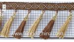 Handmade fashionable chain beads lace tassels fringes for curtain/sofa/pillow