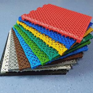 China Multifunctional Interlocking Basketball Flooring Recycled PP Tiles Type factory
