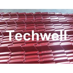 Custom 13 - 22 Forming Station Metal Roof Tile Roll Forming Machine For Color