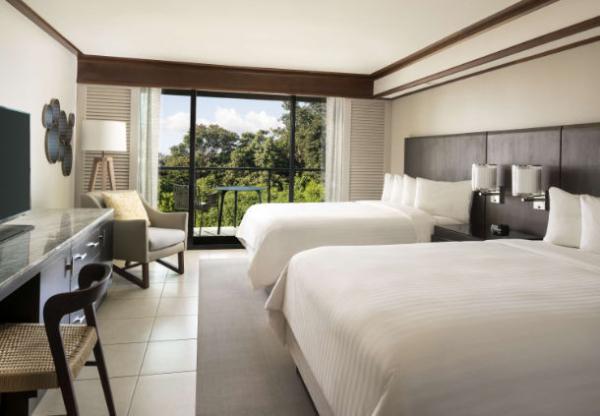 American style wooden 5-star custom made Marriott Hotel bedroom Furniture sets