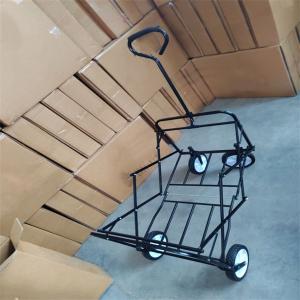 China Four Wheel Collapsible Wagon Cart Large Capacity Foldable Garden Trolley factory