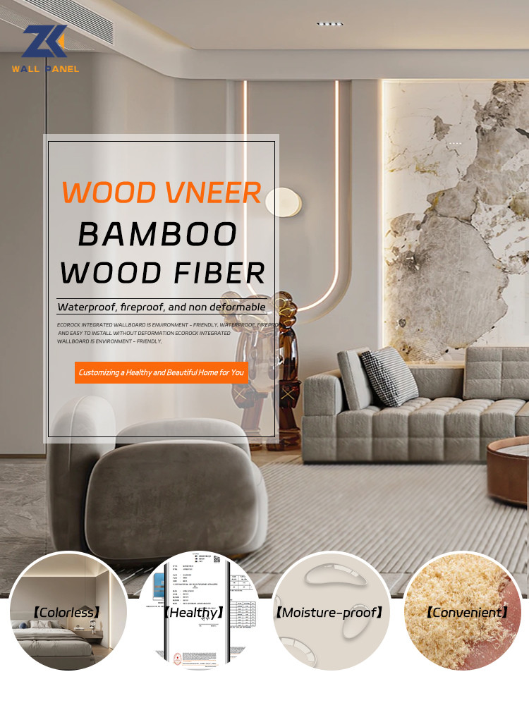 Interior Decoration Moisture Resistance Bamboo Wood Wall Panel OEM ODM