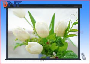 China 200 Inch Motorized Projector Screen , High Gain Indoor Projector Screen factory